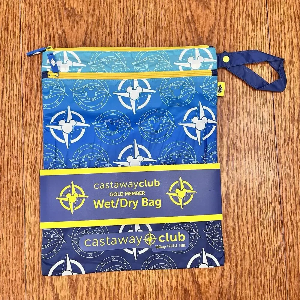 2026 New Castaway Club Gold Member Gift Wet Dry Bag Disney Cruise Line Swag DCL